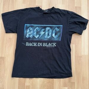 AC/DC Black and Blue 'Back in Black' 2001 Tee